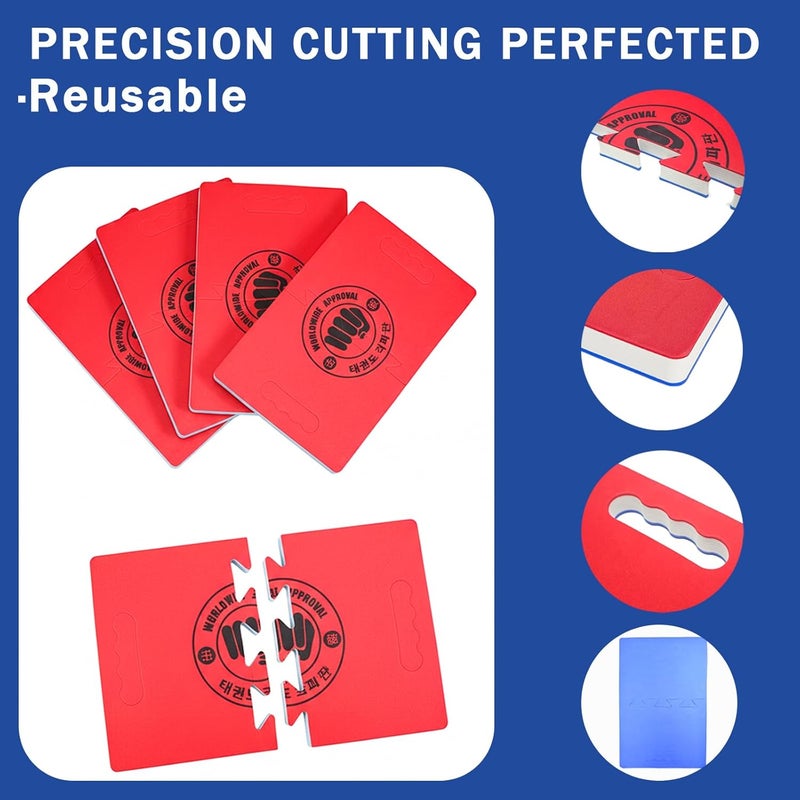 Cotkkstt Taekwondo Training Set: Rebreakable Breaking Board & Kick Target Pad, Martial Arts Karate Boxing Sparring Gear - Image 3